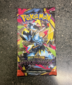 Pokemon TCG Mega Evolution Pitch Black Booster Pack English Sealed 10 Cards - Image 1