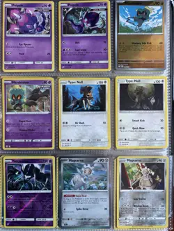 Pokemon Card Species Set Lot - 9x Unique Cards Gen 7 Legendary & Mythic Family 2 - Image 1