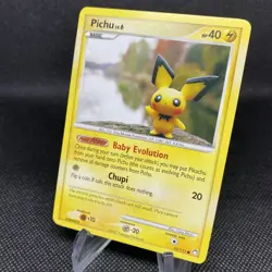 Pokemon Pichu TCG Mysterious Treasures Card 93/123 Regular Common NM-LP - Image 2