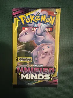 Pokemon TCG Sun & Moon Unified Minds 3-Card Booster Pack Lot 4 English - Image 3