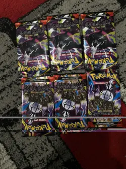 Pokemon TCG Pitch Black English Booster Pack Lot 5 Packs (10 Cards) - Image 2