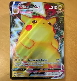 Pokemon TCG Pikachu VMAX 044/185 Vivid Voltage Holo HP310 EN Card - Image 1