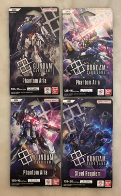 Gundam Card Game Steel Requiem GD03 & GD04 Booster Pack lot of 4 Sealed English - Image 5