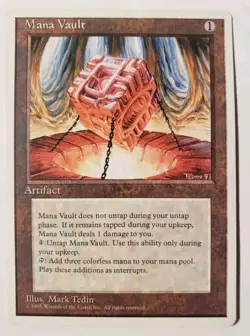 MANA VAULT - Fourth Edition Lightly Played LP 4th MTG Magic: the Gathering Card - Image 1