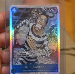 Bandai One Piece Card Game Mr.3 (Galdino) OP16-056 SP Special Holo Eng 5000 - Image 1