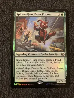 Magic The Gathering MTG - Spider-Ham, Peter Porker Foil - SPM - Image 1