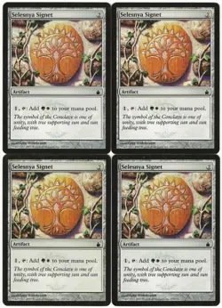 MTG Selesnya Signet x4 Ravnica: City of Guilds Common LP Playset - Image 1
