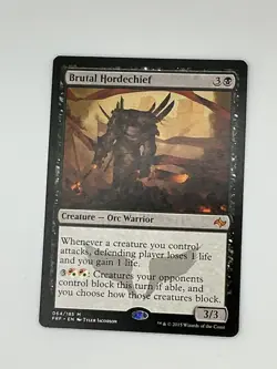 Brutal Hordechief 108 Mythic Commander 2016 Magic: The Gathering Near Mint MJ - Image 1