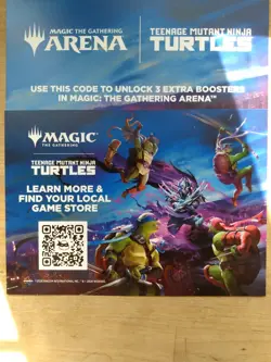 TMNT Magic The Gathering Movie Booster Cards 3 packs w/ promo code - Image 2