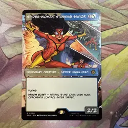 Spider-Woman, Stunning Savior - Borderless R MTG Marvel's Spider-Man - Image 1