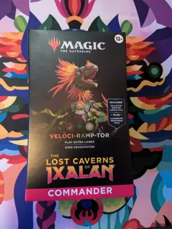 MTG Sealed Commander Deck LCI: Veloci-Ramp-Tor RGW Dino Tribal Brand New In Box - Image 1
