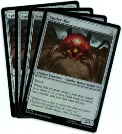 x4 Spider-Bot (Foil) - 0173 - Marvel's Spider-Man - MTG - SHIPS NOW - Image 1