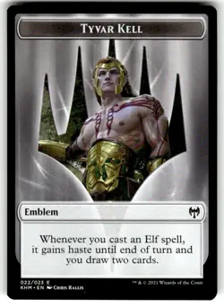 Emblem - Tyvar Kell 22 Token Kaldheim Magic: The Gathering Near Mint - Image 1