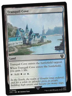 MTG Tranquil Cove Lord of the Rings Commander (LTC) Common Magic #0340 Unplayed - Image 1