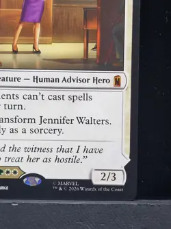 Jennifer Walters Mythic Marvel Super Heroes 18 MTG Near Mint 2026 Non Foil - Image 4