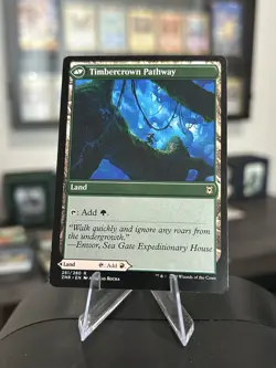 Cragcrown Pathway / Timbercrown Pathway Borderless MTG, English Zendikar 261 LP - Image 2