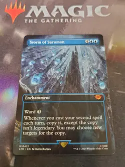 Mtg. Storm of Saruman. Borderless. Lord of the Rings. Pack Fresh - Image 1