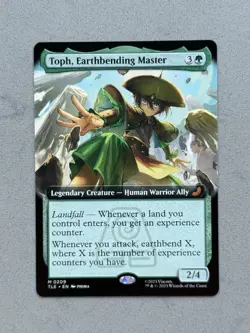 Toph, Earthbending Master 209 Extended Art Regular MTG Avatar Last Airbender NM - Image 1