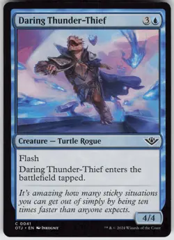 MTG Daring Thunder-Thief 41 Outlaws of Thunder Junction C Normal NM - Image 1