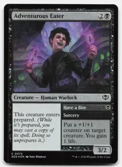 Adventurous Eater 72 SOS Magic: The Gathering C Foil NM - Image 1