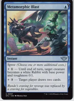 MTG Metamorphic Blast 57 Outlaws of Thunder Junction U Normal NM - Image 1