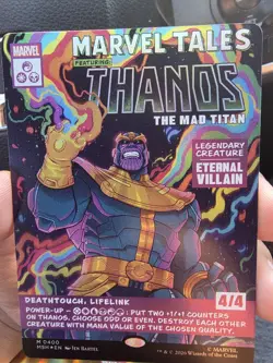 Thanos, The Mad Titan (Borderless) (0400) Marvel Super Heroes Foil - Image 1