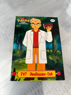 TV7 Professor Oak Topps 1999 TV Animation Series Pokemon - Image 1