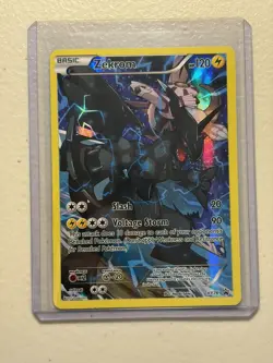 Pokemon Card TCG Zekrom XY76 Full Art Black Star Promo Holo Basic XY 2015 LP - Image 1