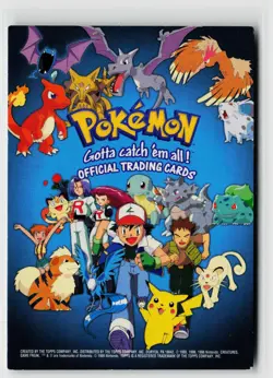 Non_sport 1999 Topps Pokemon TV Animation Edition Series 1 #NNO Checklist - Image 1