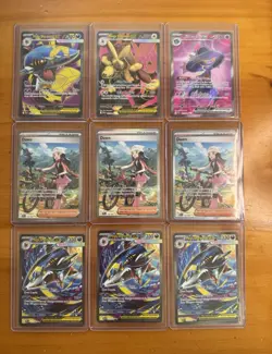 Pokemon TCG 9 Card Lot Phantasmal Flames - Dawn SIR x3, Mega Sharpedo SIR x3 - Image 1