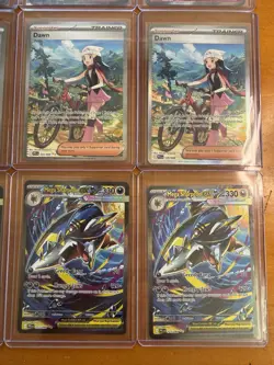 Pokemon TCG 9 Card Lot Phantasmal Flames - Dawn SIR x3, Mega Sharpedo SIR x3 - Image 3