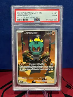PSA 9 Marshadow Mega Evolutions Pokemon #146 IR -See Description- - Image 1