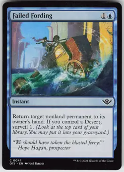 MTG Failed Fording 47 Outlaws of Thunder Junction C Normal NM - Image 1