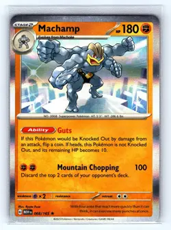 Machamp 068/165 Rare 151 Pokemon Holo Near Mint - Image 1