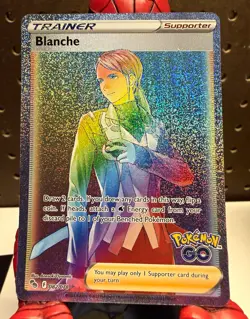 Pokemon TCG Rainbow Blanche Secret Rare Holo Full Art 082/078 Pokemon GO English - Image 1