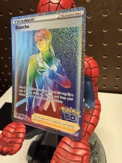 Pokemon TCG Rainbow Blanche Secret Rare Holo Full Art 082/078 Pokemon GO English - Image 3