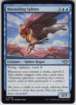 MTG Marauding Sphinx 56 Outlaws of Thunder Junction U Normal NM - Image 1