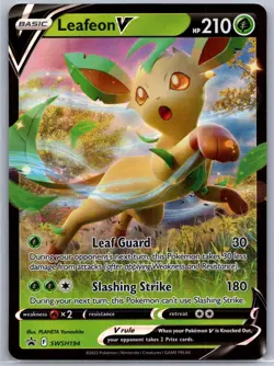 Leafeon V SWSH194 Holo Promo Sword & Shield Promo Pokemon Lightly Played - Image 1