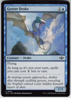 MTG Geyser Drake 51 Outlaws of Thunder Junction C Normal NM - Image 1