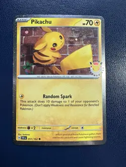Pikachu 051/162 Holo - Pokemon 2026 Pokemon Day NM - Image 1