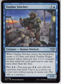 MTG Outlaw Stitcher 59 Outlaws of Thunder Junction U Normal NM - Image 1