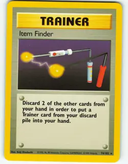 Item Finder - 74/102 Base Set - Pokemon TCG - 1999 - Image 1