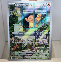 Charmander 044 Scarlet & Violet Obsidian Flames Black Star Holo Promo Eng - Image 1