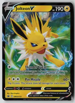 Jolteon V SWSH151 Holo Promo Sword & Shield Promo Pokemon NM - Image 1