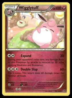 Wigglytuff 66/124 Uncommon Fates Collide Pokemon Lightly Played - Image 1