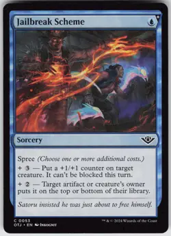 MTG Jailbreak Scheme 53 Outlaws of Thunder Junction C Normal NM - Image 1