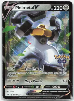 Melmetal V SWSH224 Holo Promo Sword & Shield Promo Pokemon Holo Near Mint - Image 1