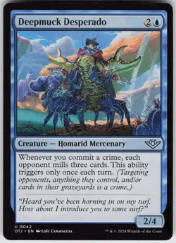 MTG Deepmuck Desperado 42 Outlaws of Thunder Junction U Normal NM - Image 1