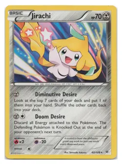 Jirachi 42/108 Holo Rare Roaring Skies Pokemon 2015 - Image 1