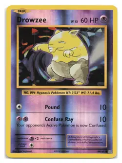 Drowzee 49/108 Common Evolutions Pokemon Reverse Holo 2016 - Image 1